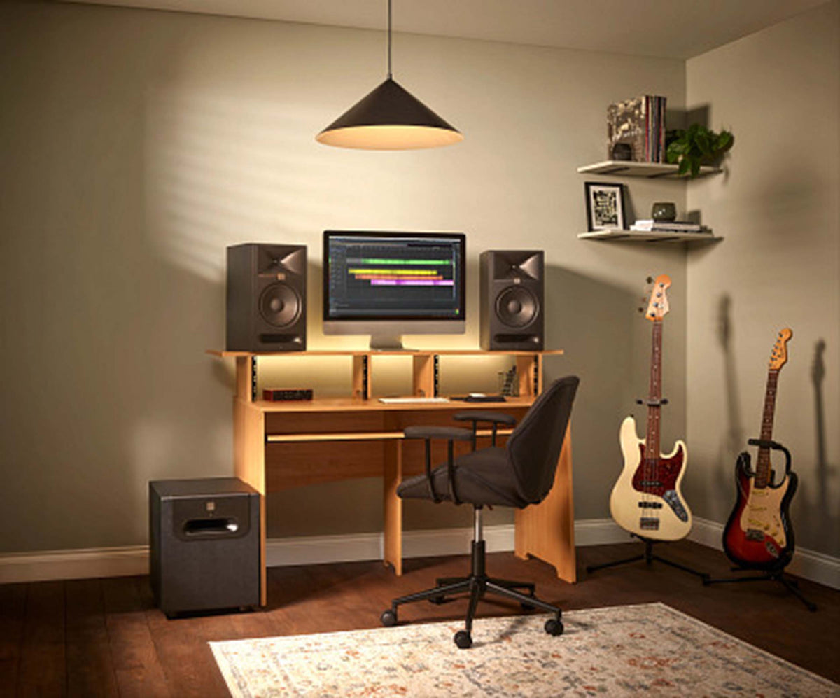 JBL 308P MkIII, Powered 8-Inch Studio Monitor with DSP Room Optimization and Class-D Amplification