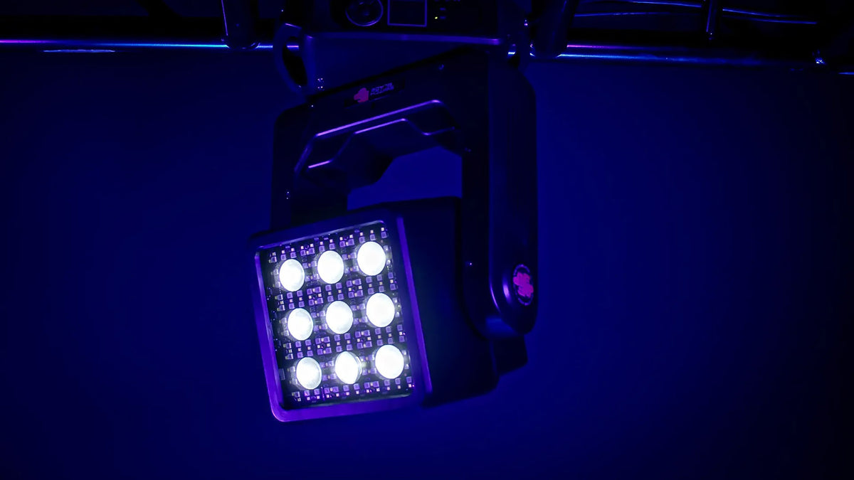 Blizzard Lighting Switch Blade Flip Dual-Faced RGBW Hybrid Moving Head