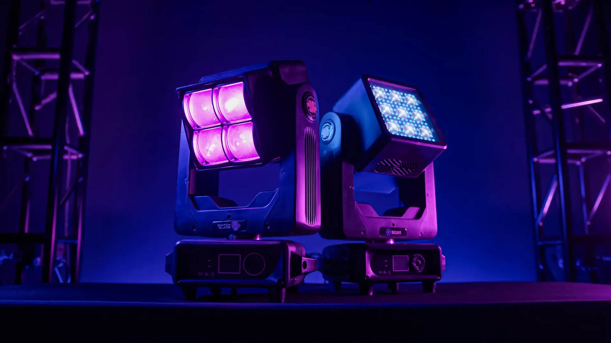 Blizzard Lighting Switch Blade Flip Dual-Faced RGBW Hybrid Moving Head
