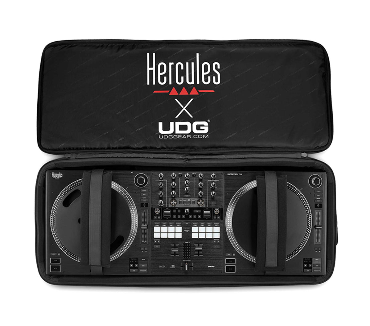 Hercules DJ Control T10 Gig Pack Motorized DJ Performance Controller with UDG Backpack