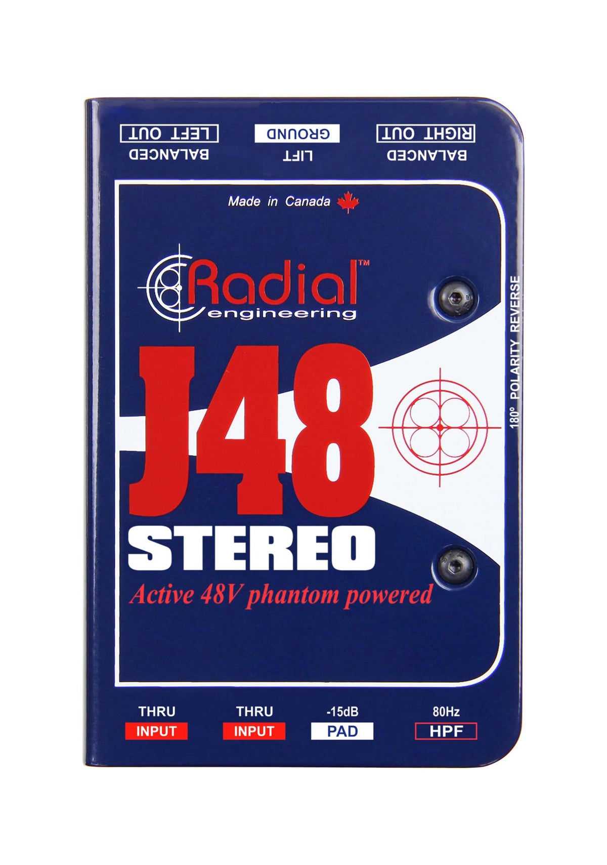 Radial Engineering J48 Stereo 2 Channel Active Direct Box with 48V Phantom Power
