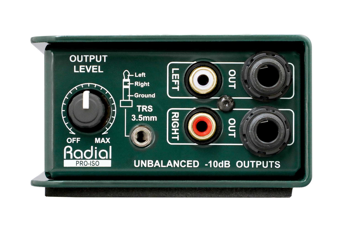 Radial Engineering Pro Iso Stereo Line Isolator with Transformer Isolation and Level Control