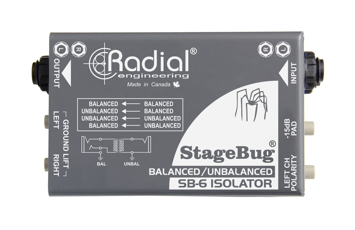 Radial Engineering SB-6 Stereo Signal Isolator with Ground Lift