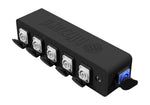 Blizzard Lighting Drop POP PC, Stage Power Drop Box with 1 PowerCON Input and 5 Outputs