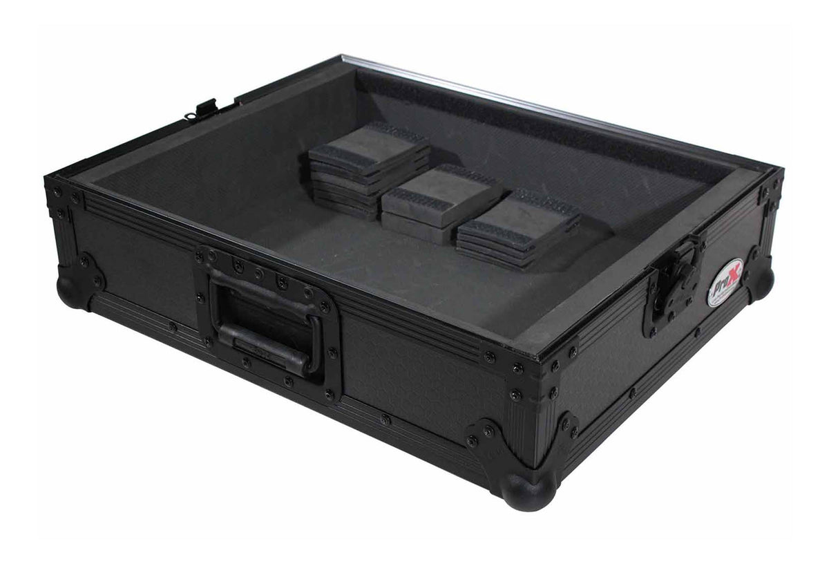 ProX T-TTBL Flight Case for Turntable with Foam Kit - Black on Black