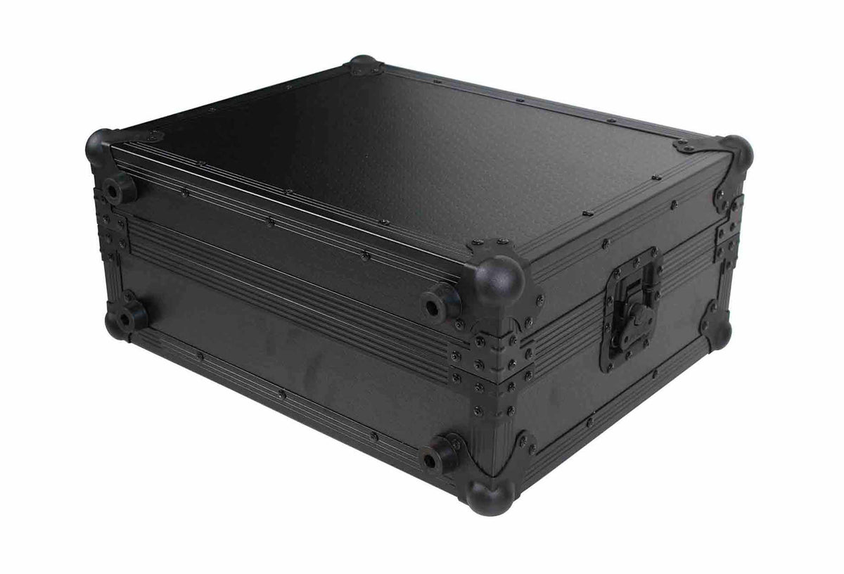ProX T-TTBL Flight Case for Turntable with Foam Kit - Black on Black