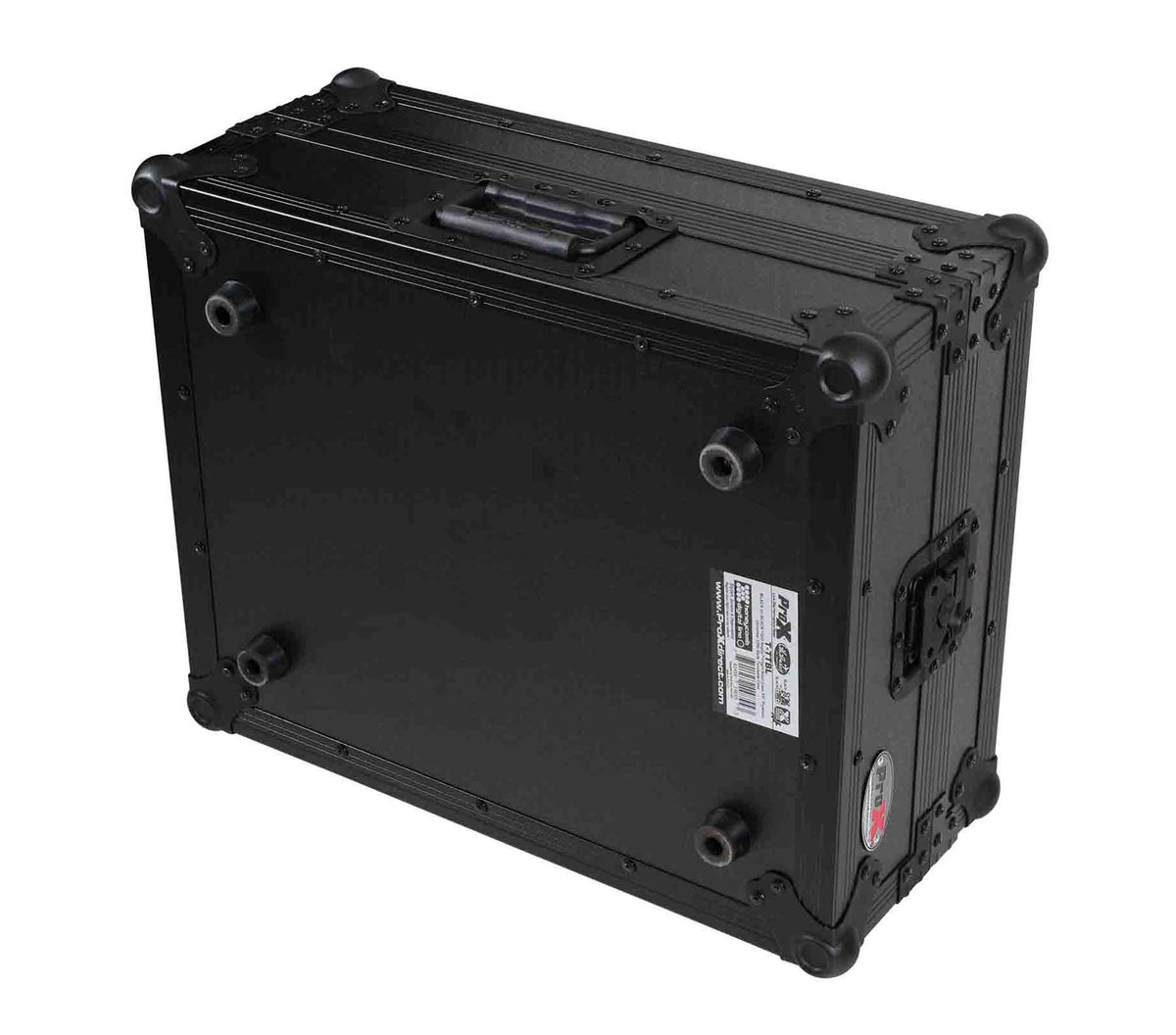 ProX T-TTBL Flight Case for Turntable with Foam Kit - Black on Black