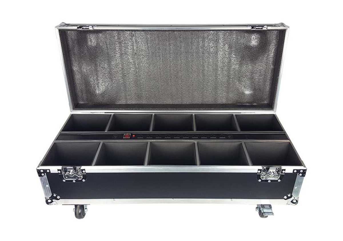 Blizzard Lighting LB Hex Unplugged Case for 10 Battery-Powered LED Fixtures