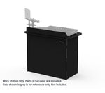 ProX XFH-MOVEBL Humpter MOVE Portable Folding DJ Booth Lightweight Aluminum Frame with Scratch Resistant Tabletop - Black