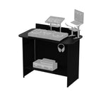 ProX XFH-MOVEBL Humpter MOVE Portable Folding DJ Booth Lightweight Aluminum Frame with Scratch Resistant Tabletop - Black