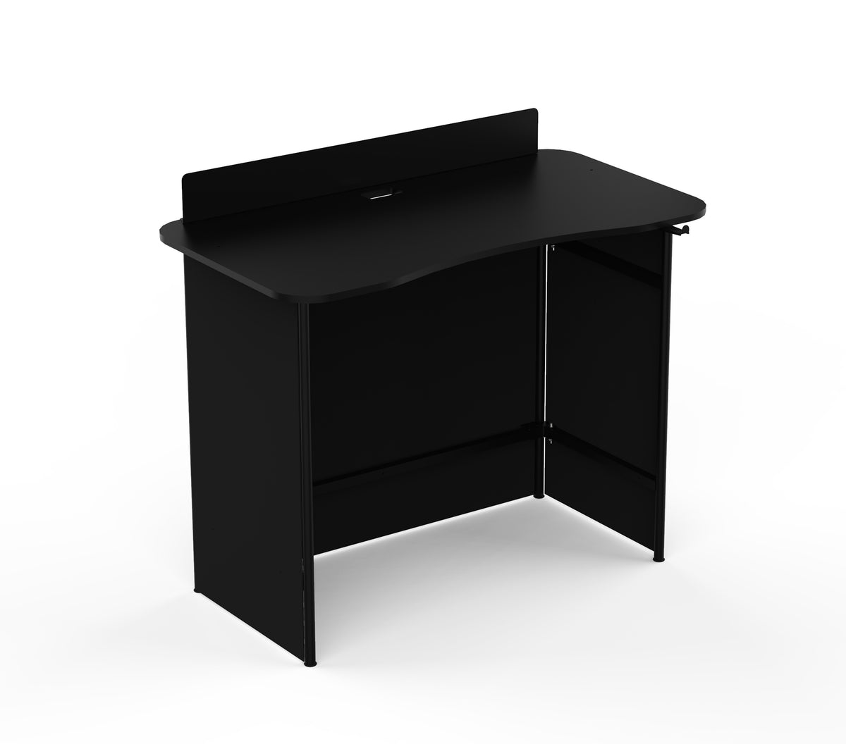 ProX XFH-MOVEBL Humpter MOVE Portable Folding DJ Booth Lightweight Aluminum Frame with Scratch Resistant Tabletop - Black