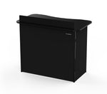 ProX XFH-MOVEBL Humpter MOVE Portable Folding DJ Booth Lightweight Aluminum Frame with Scratch Resistant Tabletop - Black