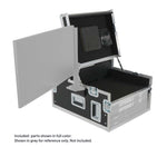 ProX XSM-AVFCREGIE4 Broadcast Regie Production Video Controller Flight Case 4U Rack Bay with Monitor Mount