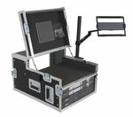 ProX XSM-AVFCREGIE4 Broadcast Regie Production Video Controller Flight Case 4U Rack Bay with Monitor Mount