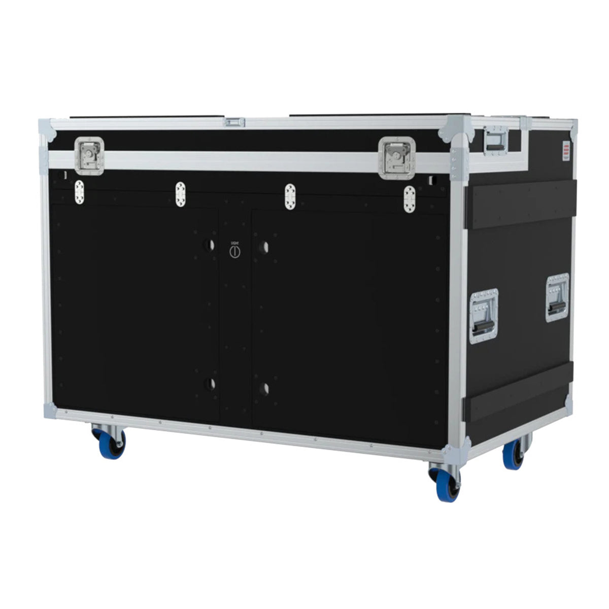 Santosom XSM-AVPRO2X12U2U4XSC AVPro Regie Flight Case Dual 12U+2U Racks with VESA Monitor Mounts