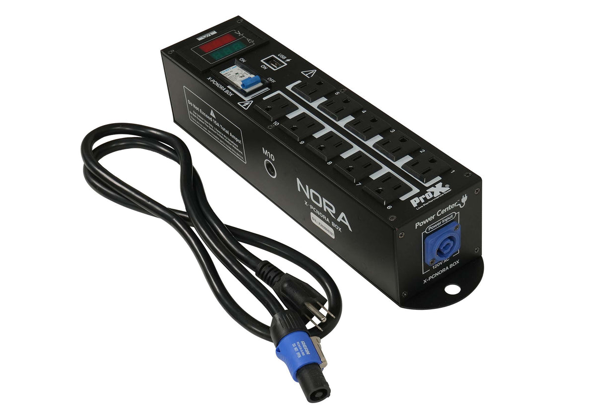 B-Stock: ProX X-PCNORA Box, 10 Way Power Distribution Compact Box for Powerkon to Edison
