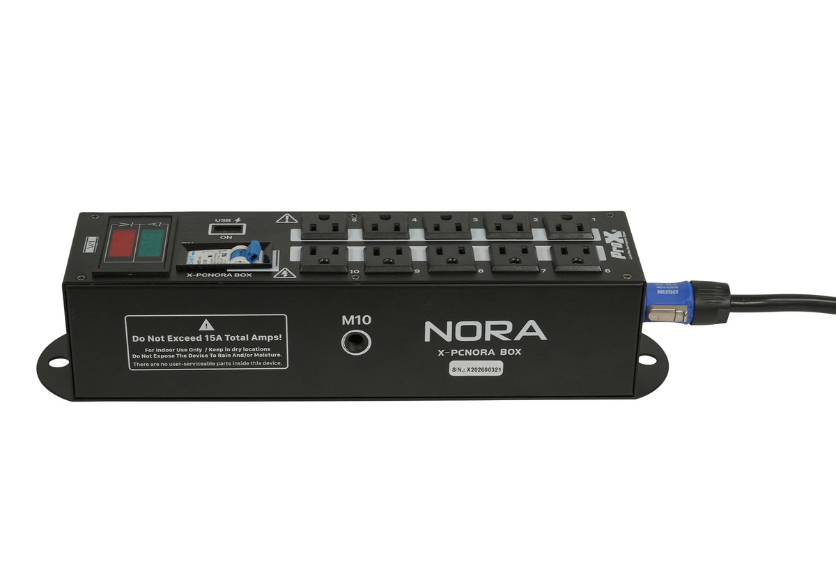 B-Stock: ProX X-PCNORA Box, 10 Way Power Distribution Compact Box for Powerkon to Edison