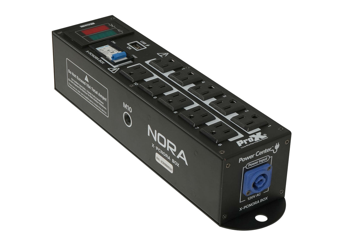B-Stock: ProX X-PCNORA Box, 10 Way Power Distribution Compact Box for Powerkon to Edison