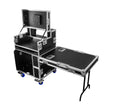 Odyssey FLYPACK1 Portable Video Production Workstation Flight Case with 12U and 4U Rack Space