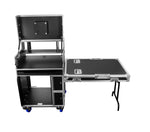 Odyssey FLYPACK1 Portable Video Production Workstation Flight Case with 12U and 4U Rack Space