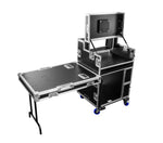 Odyssey FLYPACK1 Portable Video Production Workstation Flight Case with 12U and 4U Rack Space