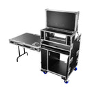 Odyssey FLYPACK1 Portable Video Production Workstation Flight Case with 12U and 4U Rack Space
