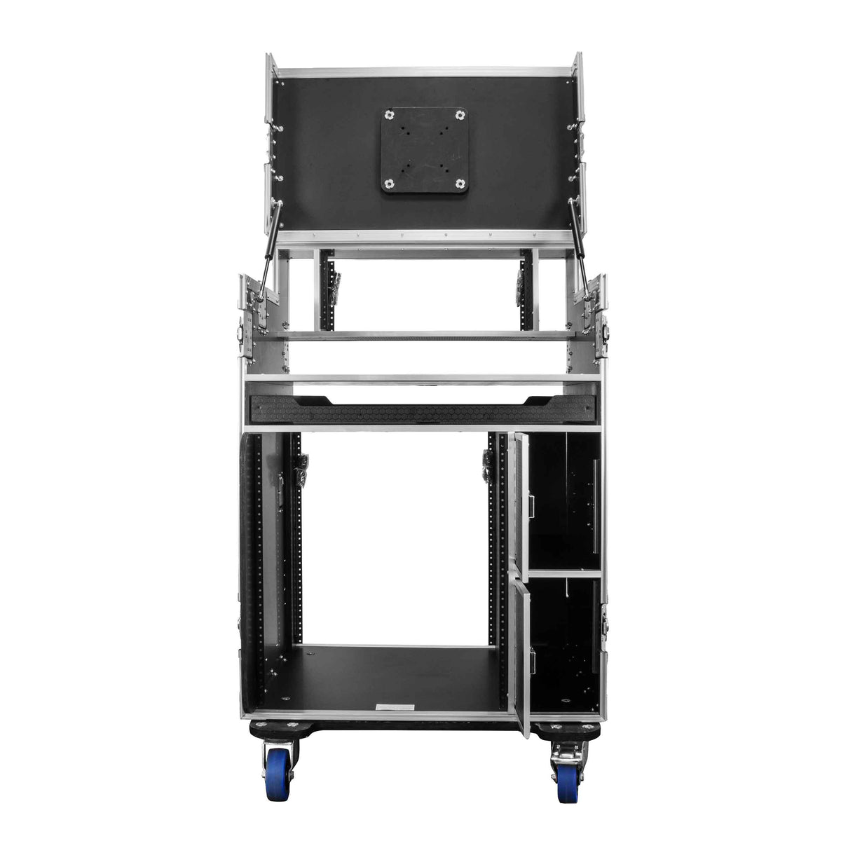 Odyssey FLYPACK1 Portable Video Production Workstation Flight Case with 12U and 4U Rack Space
