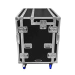 Odyssey FLYPACK2 Portable Dual Bay Video Production Workstation Flight Case with 2 x 12U and 2 x 4U Rack Space