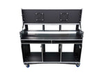 Odyssey FLYPACK3 Portable Triple Bay Video Production Workstation Flight Case with 3 x 12U and 3 x 4U Rack Space