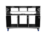 Odyssey FLYPACK3 Portable Triple Bay Video Production Workstation Flight Case with 3 x 12U and 3 x 4U Rack Space