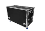 Odyssey FLYPACK3 Portable Triple Bay Video Production Workstation Flight Case with 3 x 12U and 3 x 4U Rack Space