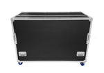 Odyssey FLYPACK3 Portable Triple Bay Video Production Workstation Flight Case with 3 x 12U and 3 x 4U Rack Space