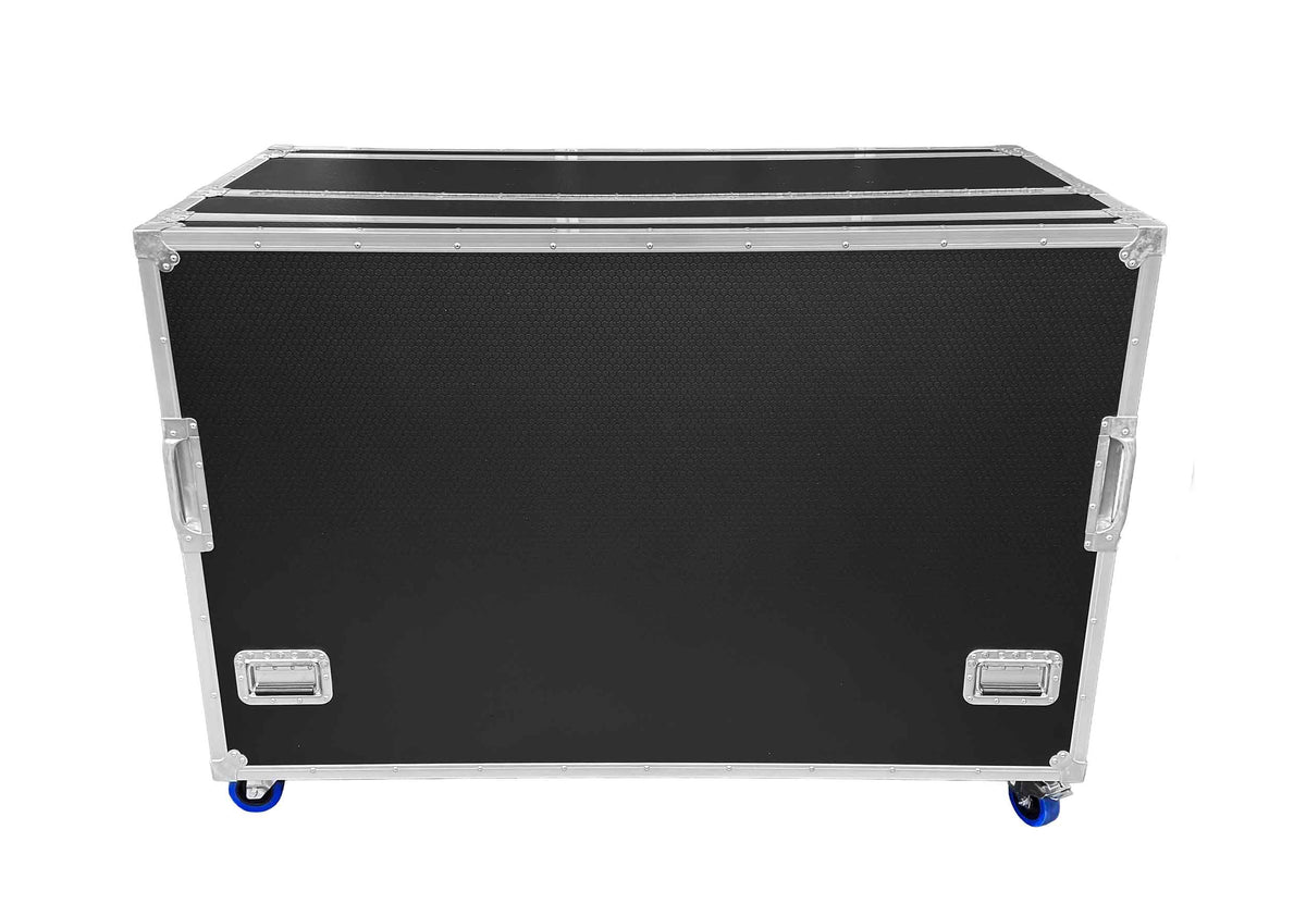 Odyssey FLYPACK3 Portable Triple Bay Video Production Workstation Flight Case with 3 x 12U and 3 x 4U Rack Space
