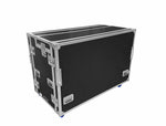 Odyssey FLYPACK3 Portable Triple Bay Video Production Workstation Flight Case with 3 x 12U and 3 x 4U Rack Space