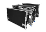 Odyssey FLYPACK3 Portable Triple Bay Video Production Workstation Flight Case with 3 x 12U and 3 x 4U Rack Space