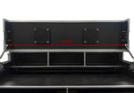 Odyssey FLYPACK3 Portable Triple Bay Video Production Workstation Flight Case with 3 x 12U and 3 x 4U Rack Space