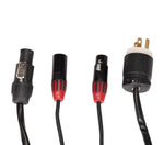 Accu-Cable AACXLR-25 Power/Audio Combo Cable with XLR Audio and Locking IP Power in One Jacket - 25 Foot