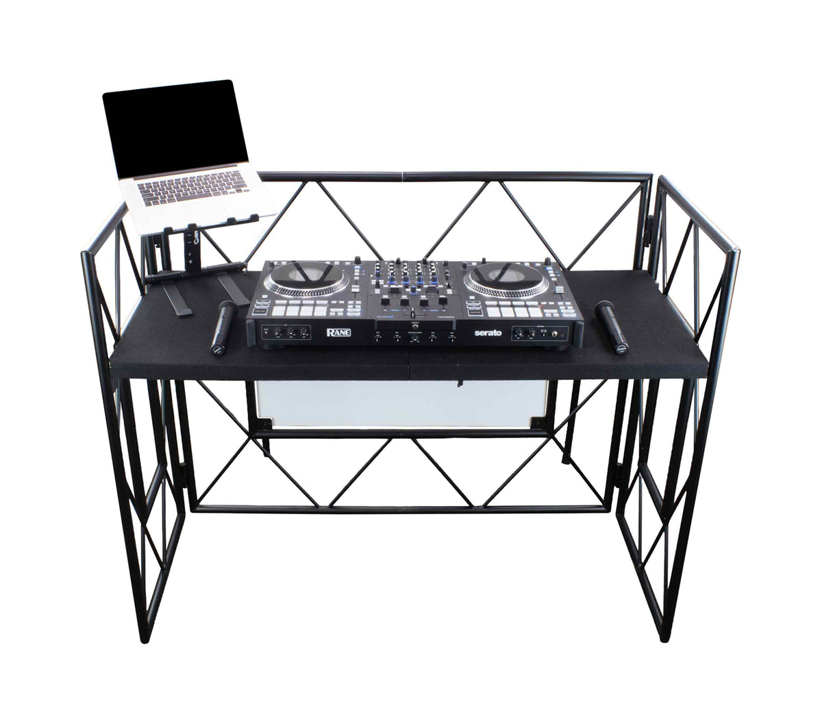 Odyssey ATRUSSDJBOOTH01 Truss Style DJ Booth with 55.5 Inch Wide Work Surface