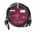 Accu-Cable AACXLR-50 Power/Audio Combo Cable Balanced XLR and Locking IP Power Connection - 50 Foot