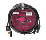 Accu-Cable AACXLR-50 Power/Audio Combo Cable Balanced XLR and Locking IP Power Connection - 50 Foot