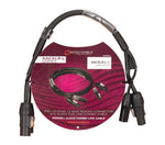 Accu-Cable AACXLR-L-1 Power/Audio Combo Link Cable XLR and Locking IP Connections - 1.5 Foot