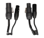 Accu-Cable AACXLR-L-1 Power/Audio Combo Link Cable XLR and Locking IP Connections - 1.5 Foot