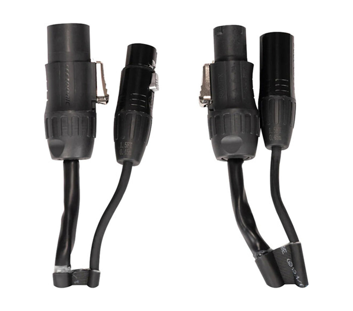 Accu-Cable AACXLR-L-1 Power/Audio Combo Link Cable XLR and Locking IP Connections - 1.5 Foot