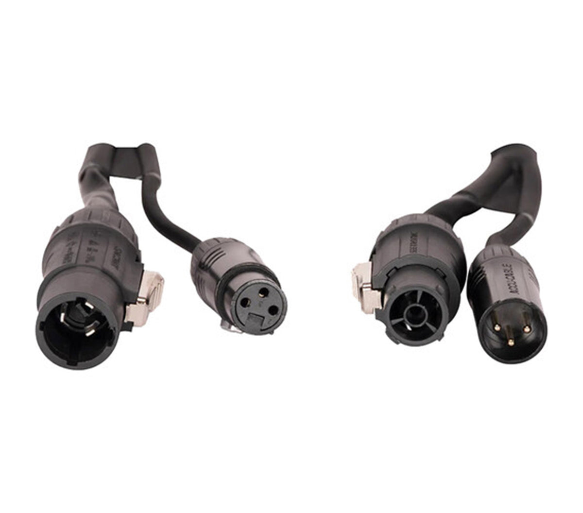 Accu-Cable AACXLR-L-1 Power/Audio Combo Link Cable XLR and Locking IP Connections - 1.5 Foot