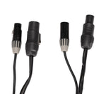 Accu-Cable AACXLR-L-6 Power/Audio Combo Link Cable Balanced XLR and Locking IP Connections - 6 Foot