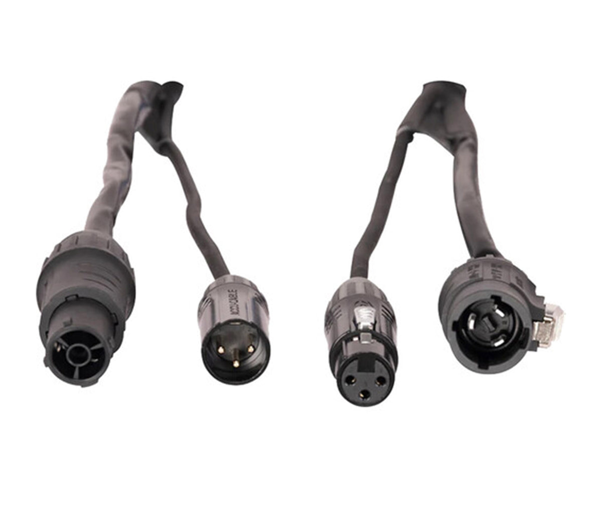 Accu-Cable AACXLR-L-6 Power/Audio Combo Link Cable Balanced XLR and Locking IP Connections - 6 Foot