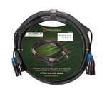 Accu-Cable AC5AXLR-10 CAT5/XLR Link Combo Cable with Shielded Locking CAT5 - 10 Foot