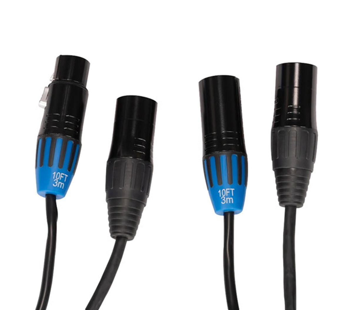 Accu-Cable AC5AXLR-10 CAT5/XLR Link Combo Cable with Shielded Locking CAT5 - 10 Foot