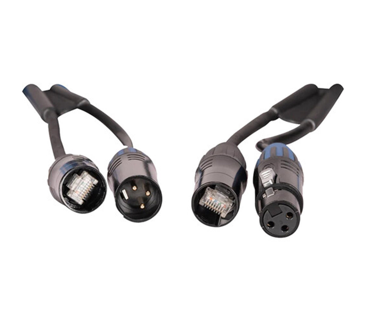 Accu-Cable AC5AXLR-10 CAT5/XLR Link Combo Cable with Shielded Locking CAT5 - 10 Foot