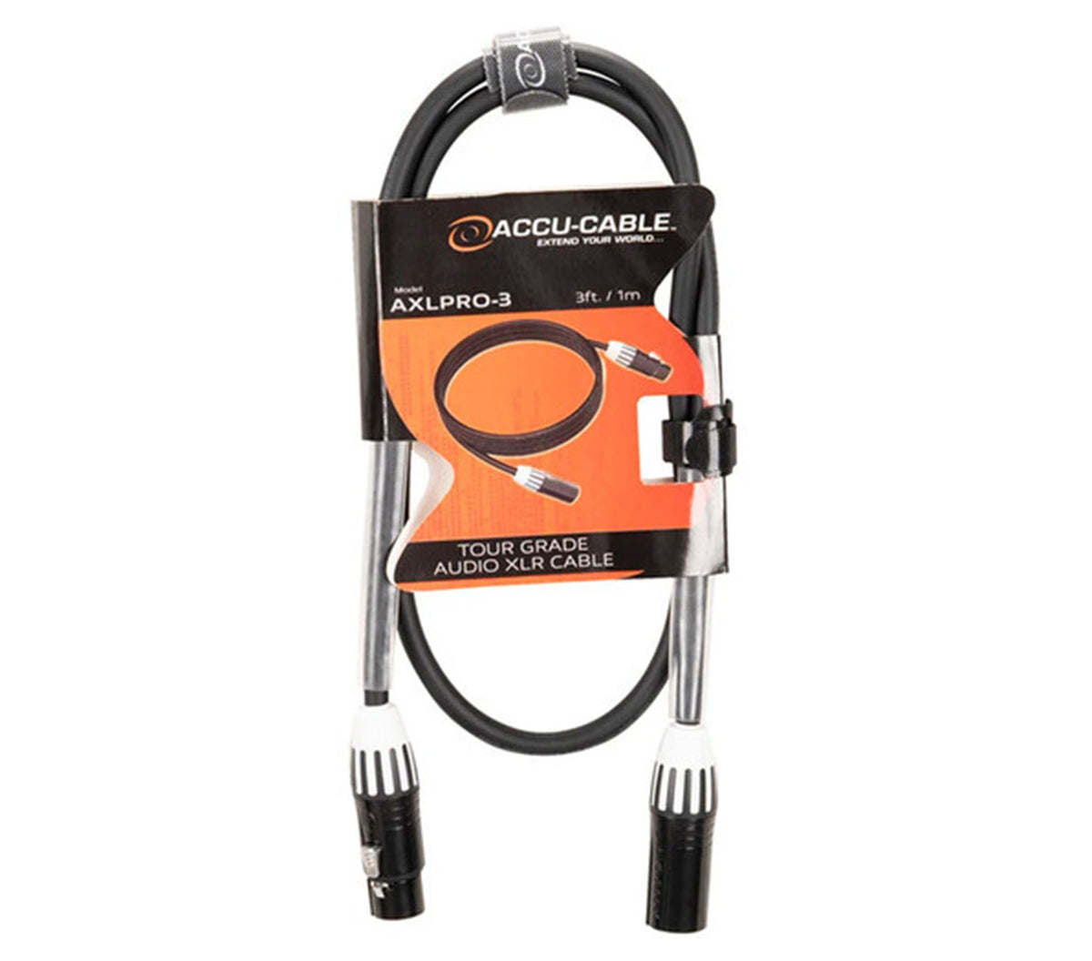 Accu-Cable AXLPRO-3 Premium Balanced XLR Cable - 3ft